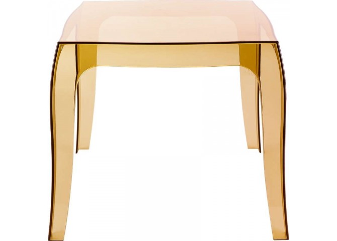 Βοηθητικό τραπέζι Queen amber transparent 51x51x43cm