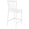 Σκαμπώ Opera glossy white 65cm