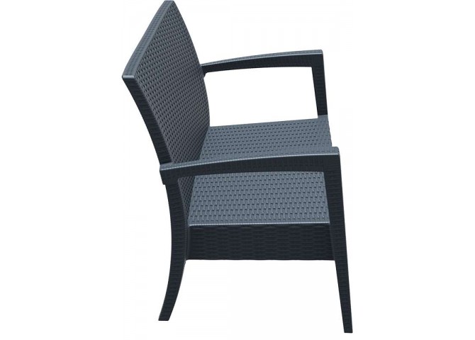 Διθέσιος Kαναπές Miami dark grey 128x77x89εκ