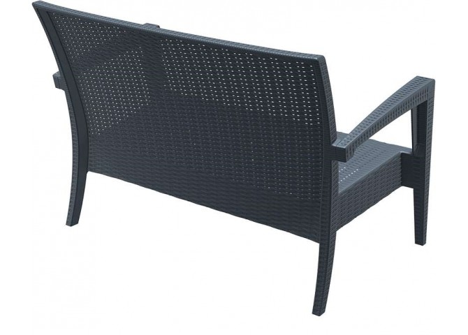 Διθέσιος Kαναπές Miami dark grey 128x77x89εκ