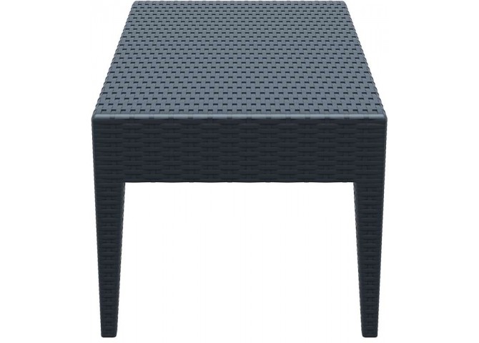 Τραπεζάκι Miami lounge dark grey 92x53x45