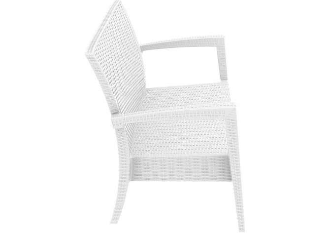 Διθέσιος Kαναπές Miami white 128x77x89εκ