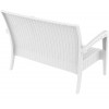 Διθέσιος Kαναπές Miami white 128x77x89εκ