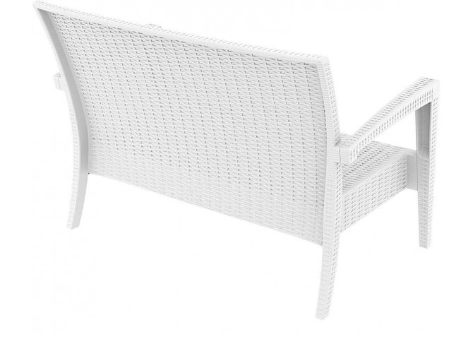 Διθέσιος Kαναπές Miami white 128x77x89εκ