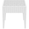 Τραπεζάκι βοηθητικό Miami lounge white 45x45x45