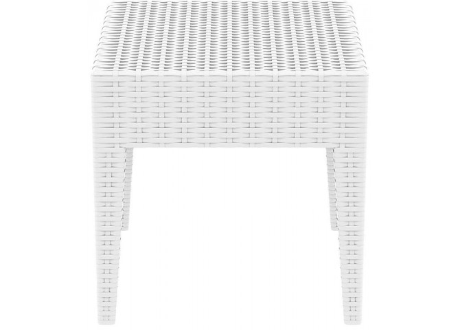 Τραπεζάκι βοηθητικό Miami lounge white 45x45x45