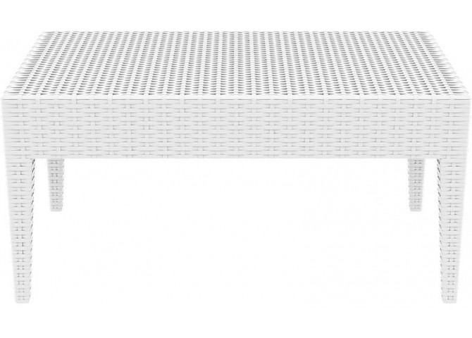 Τραπεζάκι Miami lounge white 92x53x45