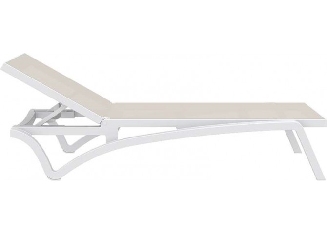 Ξαπλώστρα Pacific white/dove grey 193x68x35εκ