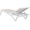 Ξαπλώστρα Pacific white/dove grey 193x68x35εκ