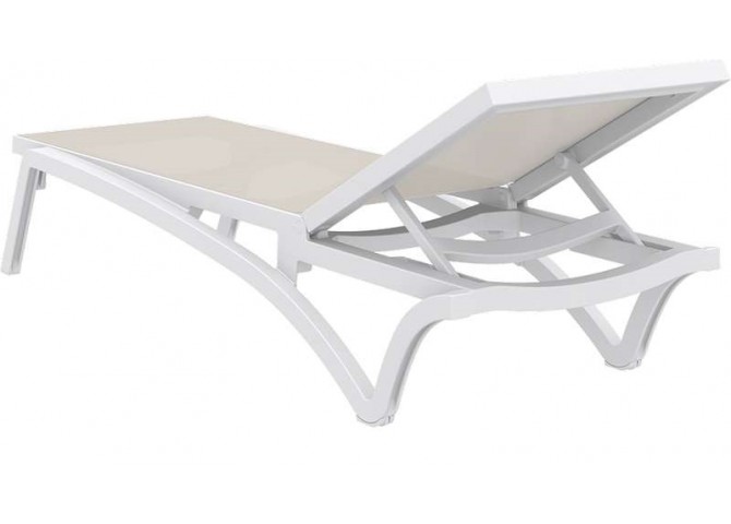 Ξαπλώστρα Pacific white/dove grey 193x68x35εκ