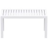 Χαμηλό τραπέζι κήπου Ocean white 90x45x45