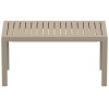 Χαμηλό τραπέζι κήπου Ocean dove grey 90x45x45