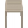 Χαμηλό τραπέζι κήπου Ocean dove grey 90x45x45
