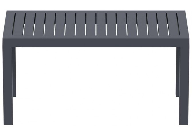 Χαμηλό τραπέζι κήπου Ocean dark grey 90x45x45