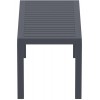 Χαμηλό τραπέζι κήπου Ocean dark grey 90x45x45