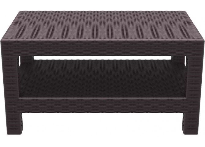 Τραπεζάκι Monaco lounge 92x57x45 καφέ