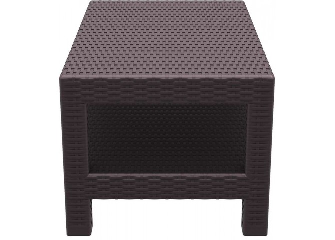 Τραπεζάκι Monaco lounge 92x57x45 καφέ
