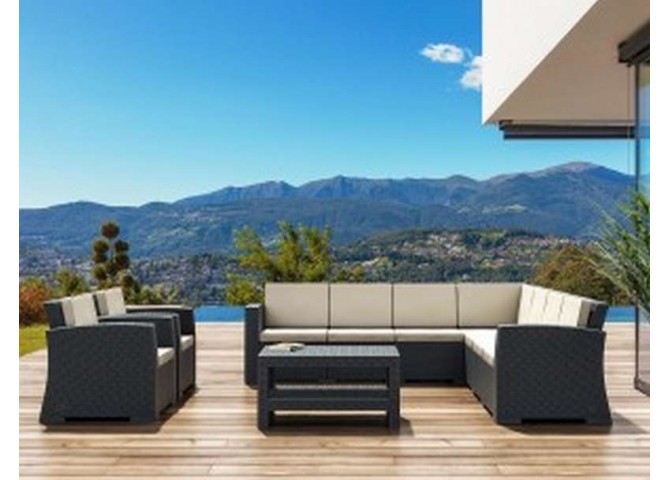 Κάθισμα επέκταση Monaco γκρι 58x79x79εκ