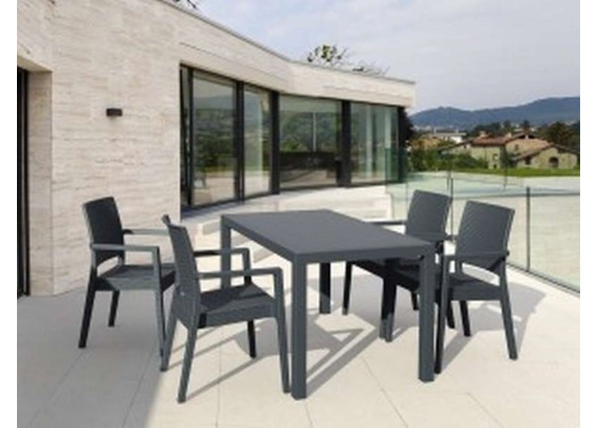 Τραπέζι Orlando 140x80x75 dark grey