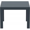 ΤΡΑΠΕΖΙ ΕΠΕΚΤ. VEGAS RATTAN 100X100/140 DARK GREY