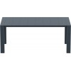 ΤΡΑΠΕΖΙ ΕΠΕΚΤ. VEGAS RATTAN 100X180/220  DARK GREY