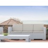 Τριθέσιος καναπές Monaco λευκός 198x79x79εκ