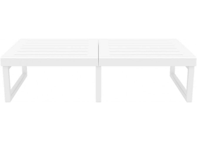 ΜΥΚΟΝΟΣ ΤΡΑΠΕΖΙ WHITE  130X65X33εκ. ΠΟΛ/ΝΙΟΥ
