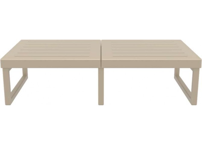 ΜΥΚΟΝΟΣ ΤΡΑΠΕΖΙ DOVE GREY 130X65X33εκ. ΠΟΛ/ΝΙΟΥ