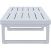 ΜΥΚΟΝΟΣ ΤΡΑΠΕΖΙ SILVER GREY 130X65X33εκ. ΠΟΛ/ΝΙΟΥ