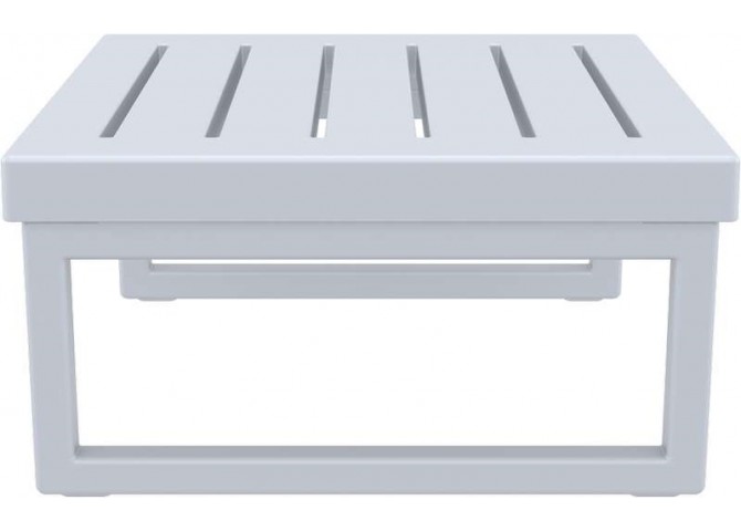 ΜΥΚΟΝΟΣ ΤΡΑΠΕΖΙ SILVER GREY 65X65X33εκ. ΠΟΛ/ΝΙΟΥ