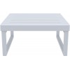ΜΥΚΟΝΟΣ ΤΡΑΠΕΖΙ SILVER GREY 65X65X33εκ. ΠΟΛ/ΝΙΟΥ