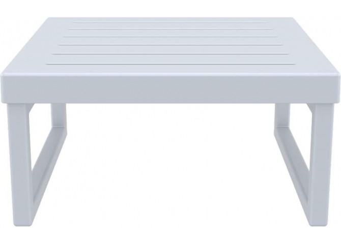 ΜΥΚΟΝΟΣ ΤΡΑΠΕΖΙ SILVER GREY 65X65X33εκ. ΠΟΛ/ΝΙΟΥ