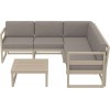 ΜΥΚΟΝΟΣ ΓΩΝΙΑ SET DOVE GREY ΜΕ ΜΑΞΙΛΑΡΙΑ ΠΟΛ/ΝΙΟΥ (+ΤΡΑΠ.65εκ.)