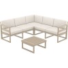 ΜΥΚΟΝΟΣ ΓΩΝΙΑ SET DOVE GREY ΜΕ ΜΑΞΙΛΑΡΙΑ ΠΟΛ/ΝΙΟΥ (+ΤΡΑΠ.65εκ.)