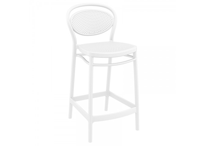 ΜΑΡΣΕΛ ΣΚΑΜΠΟ 65cm WHITE ΠΟΛ/ΝΙΟΥ
