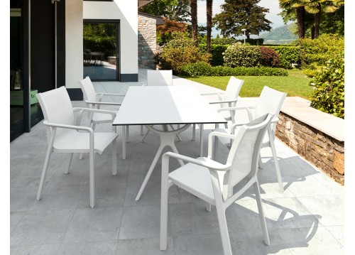 SET AIR 180X90 ΤΡ.ΜΕ 6 ΠΟΛ. PACIFIC WHITE