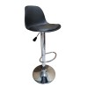 Σκαμπό Μπάρ 2τμχ Bar 92 Black Pu/Pp 48x52x110εκ.