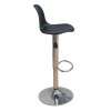 Σκαμπό Μπάρ 2τμχ Bar 92 Black Pu/Pp 48x52x110εκ.