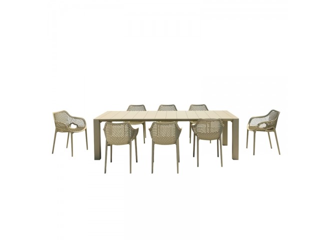 SET VEGAS 100X260/300 ΤΡ.ΜΕ 8 ΠΟΛ. AIR XL DOVE GREY