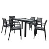 SET ARES 140X80 ΤΡ.ΜΕ 6 ΠΟΛ. ARTEMIS BLACK