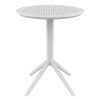 SKY WHITE Φ60X74εκ. ΤΡΑΠΕΖΙ ΠΤΥΣ/ΝΟ ΠΟΛ/ΝΙΟΥ