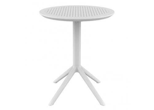 SKY WHITE Φ60X74εκ. ΤΡΑΠΕΖΙ ΠΤΥΣ/ΝΟ ΠΟΛ/ΝΙΟΥ