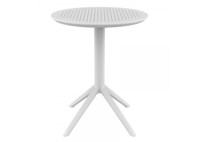 SKY WHITE Φ60X74εκ. ΤΡΑΠΕΖΙ ΠΤΥΣ/ΝΟ ΠΟΛ/ΝΙΟΥ
