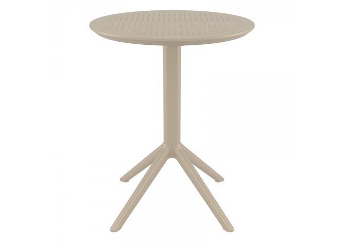 SKY TAUPE Φ60X74εκ. ΤΡΑΠΕΖΙ ΠΤΥΣ/ΝΟ ΠΟΛ/ΝΙΟΥ