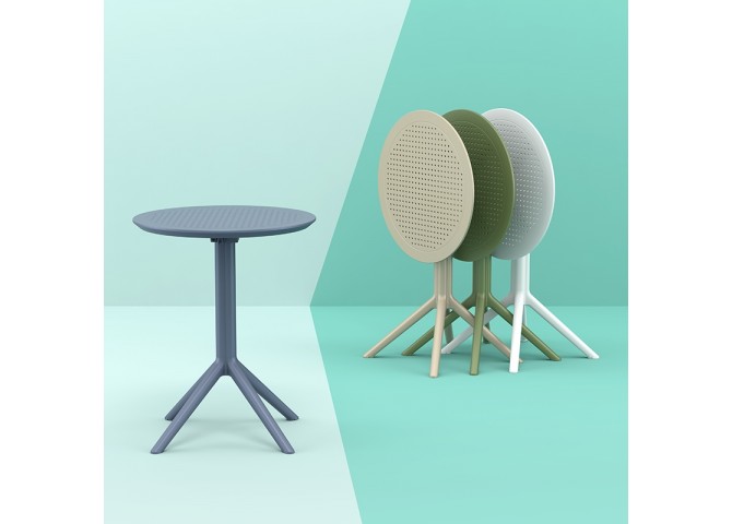 SKY OL.GREEN Φ60X74εκ. ΤΡΑΠΕΖΙ ΠΤΥΣ/ΝΟ ΠΟΛ/ΝΙΟΥ