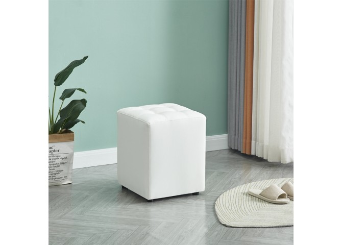 CUBE WHITE PU ΣΚΑΜΠΟ