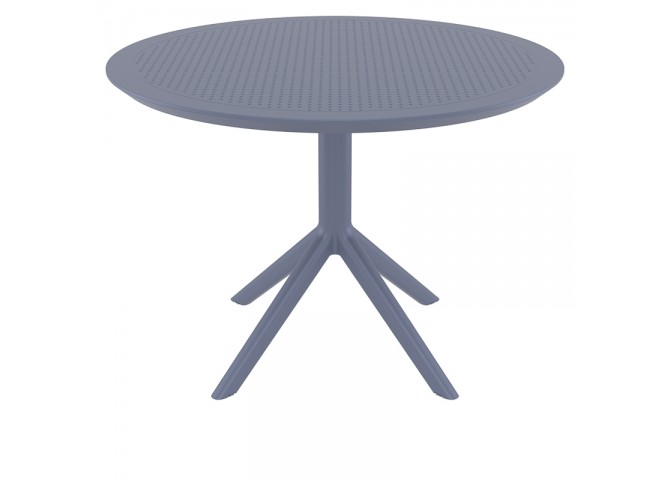 SKY DARK GREY Φ105X74εκ. ΤΡΑΠΕΖΙ ΠΟΛ/ΝΙΟΥ