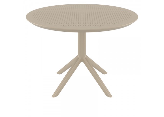 SKY TAUPE Φ105X74εκ. ΤΡΑΠΕΖΙ ΠΟΛ/ΝΙΟΥ