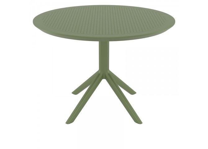 SKY OLIVE GREEN Φ105X74εκ. ΤΡΑΠΕΖΙ ΠΟΛ/ΝΙΟΥ