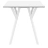 MAX ΤΡΑΠΕΖΙ 70Χ70Χ74εκ. WHITE LAMINATE 12mm